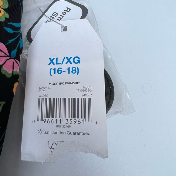 TIME AND TRU MISSY 1PC SWIMSUIT - Picture 6 of 12